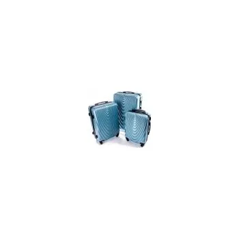 Cestovní kufr skořepinový 663 metal Blue