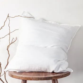 Povlak na dekorativní polštářek TULULUM Lněný povlak na polštář COMFORT SNOW Rozměr polštáře: 50 x 60 cm