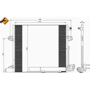 Výparník klimatizace Kondenzátor, klimatizace, TSP0225687,2515000054,28.76.540,94897,35618,, ECAR, 5045K81X