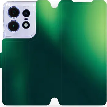 Pouzdro na mobilní telefon Flipové pouzdro Mobiwear - Motorola Edge 50 Pro - VP61S Zelený odstín (Knížkové flip pouzdro, obal, kryt na mobil Motorola Edge 50 Pro - VP61S Zelený odstín, materiál Umělá kůže + TPU - ochrana 360°, stojánek, silikonová vanička, magnetické zavírání)