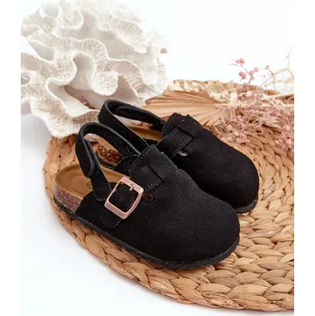 Dívčí baleríny Dětské Sandály Na Platformě Z Korku Vulagia Barva: Černá, Velikost: 26