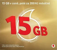 Vodafone SIM karta zlatá