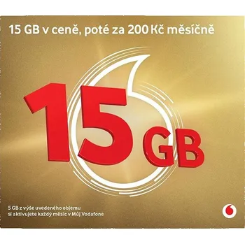 Vodafone SIM karta zlatá