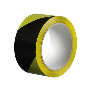 Lepicí páska Den Braven Lepicí páska výstražná 50 mm, délka 66 m 66 m žluto – černá / levá