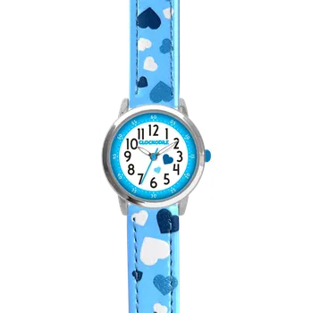 Hodinky CLOCKODILE Náramkové modré dívčí dětské hodinky SRDÍČKA CWG5210 ( )