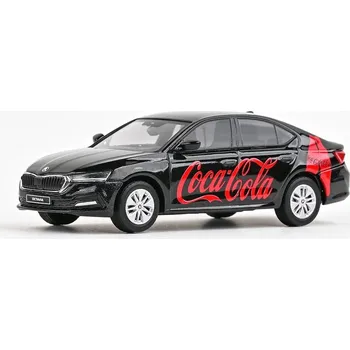 Plastikový model Abrex Škoda Octavia IV (2020) - Coca-Cola - Červené nápisy