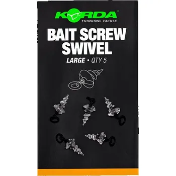 Korda Micro Ring Swivel Bait Šroub Velký 5ks