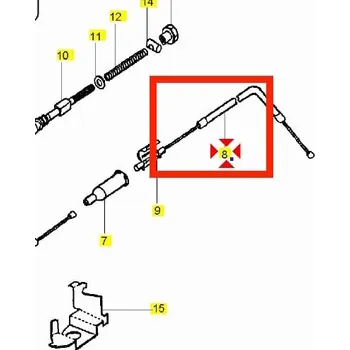 Yamaha Lanko plynové - zadní část 4UYF63120000