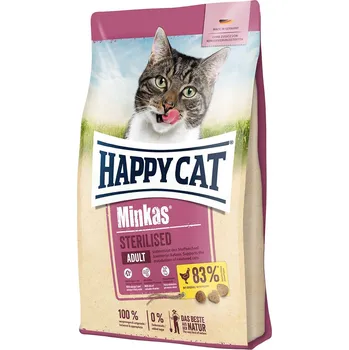 Krmivo pro kočku Happy Cat Minkas Sterilised drůbež 2 × 10 kg