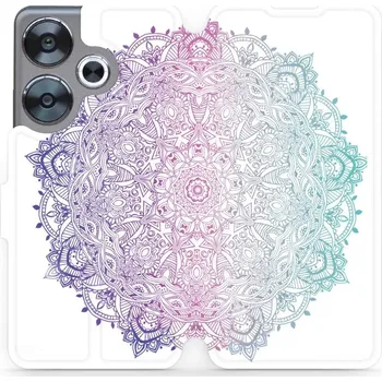 Pouzdro na mobilní telefon Flipové pouzdro Mobiwear - Xiaomi Poco F6 5G - M008S Mandala (Knížkové flip pouzdro, obal, kryt na mobil Xiaomi Poco F6 5G - M008S Mandala, materiál Umělá kůže + TPU - ochrana 360°, stojánek, silikonová vanička, magnetické zavírání)