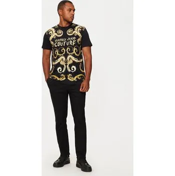 Pánské tričko Versace Jeans Couture T-Shirt 77GAH6SC Černá Regular Fit S
