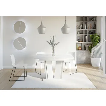 Jídelní stůl Prospero Rozkládací jídelní stůl DOHA 2 Barva: bílá mat/kámen