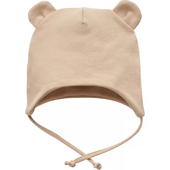 Kojenecká čepice Čepička se šńůrkama Pinokio Lovely Day Beige 62