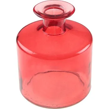 Váza Santex Váza skleněná červená 9 x 11 cm