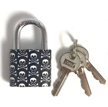 Visací zámek STAR 30HS visací zámek s motivem lebky 3-70101.01 