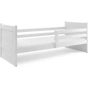 Postel BMS GROUP Dětská postel Rico 1 80x190, bez úložného prostoru s matrací - 1 osoba - Bílá, Bílá