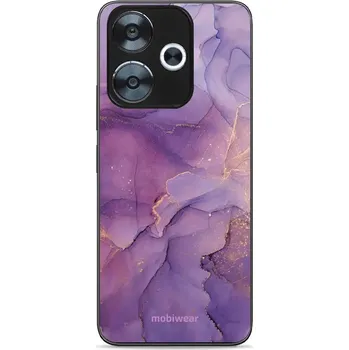 Pouzdro na mobilní telefon Lesklý kryt Mobiwear Glossy - Xiaomi Redmi 13 - G050G - Fialový mramor (Prémiové lesklé pouzdro, obal, kryt Mobiwear Glossy na mobil Xiaomi Redmi 13 - G050G - Fialový mramor, materiál Plast + TPU silikon - krytí po všech stranách, neošoupatelný potisk,)