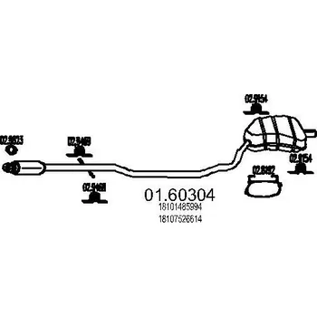 Auto-moto Zadní tlumič výfuku MTS 01.60304