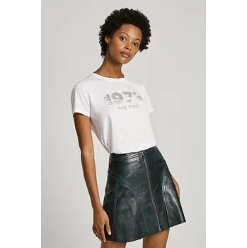 Dámské tričko Pepe Jeans Dámské tričko ETHA Barva: bílá, Velikost: S