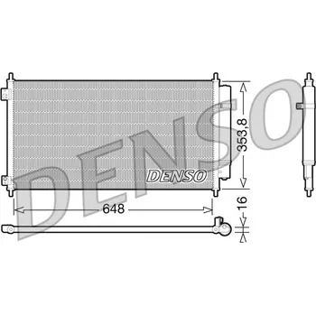 Výparník klimatizace Kondenzátor, klimatizace DENSO DCN40010