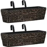 Truhlíky 2 ks vodní hyacint hnědé Hnědá 45578