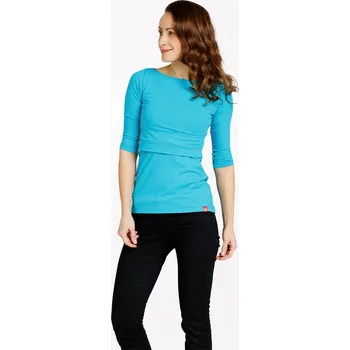 Těhotenská móda CityZen - AURORA Kojicí tričko tyrkysové XS/34