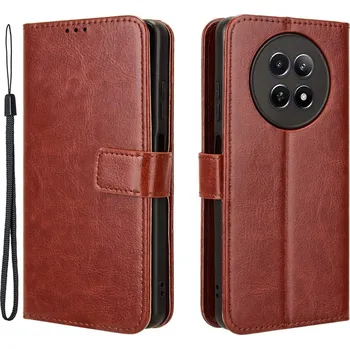 Pouzdro na mobilní telefon Crazy knížkové pouzdro na Realme 12 5G/12x 5G - hnědé