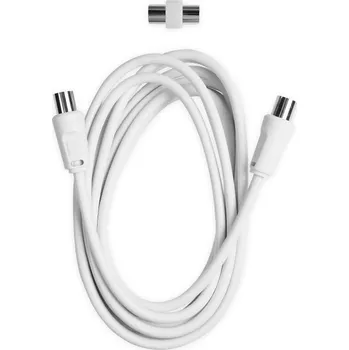Síťový kabel Koaxiální kabel Ekon / 9.5 mm / 3 m / bílá