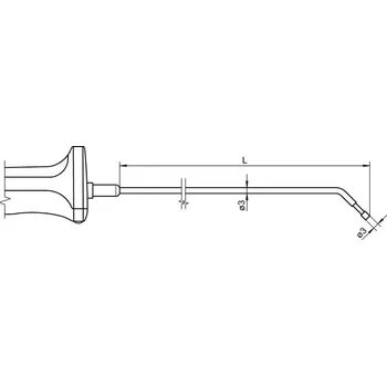 Měřicí přístroj Teplotní čidlo - dotykové zahnuté AHLBORN ALMEMO FTA121L0050H