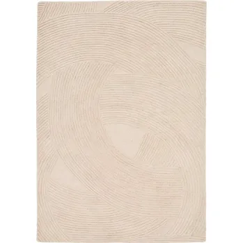 Koberec Béžový vlněný koberec Kave Home Domm 200 x 300 cm