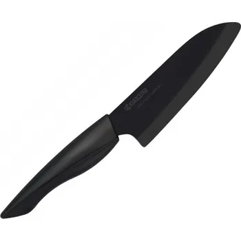Kuchyňské náčiní Keramický japonský nůž Santoku Kyocera Shin 14 cm, černý
