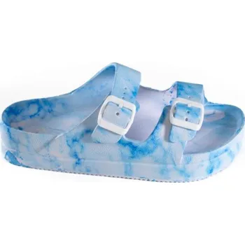 Dámské polobotky MEDICO Dámské pěnové pantofle BY2133002 MODRÉ s protiskluznou podrážkou a podélnou klenbou modrá 38