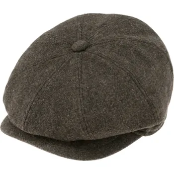 Čepice Fiebig - Headwear since 1903 Pánská zimní 8-dílná bekovka taupe - Fiebig Velikost: 61 cm (XL)
