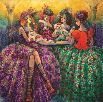 Puzzle ANATOLIAN Čtvercové puzzle Přestávka na kávu 1024 dílků