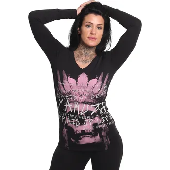 Dámské triko Yakuza Afraid Slim Longsleeve 24135 black velikost: S
