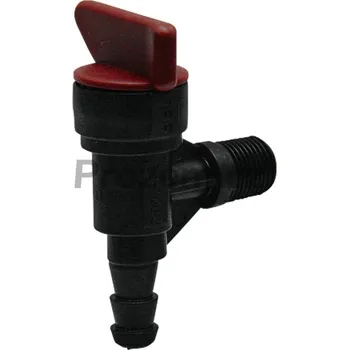 Kohout palivového potrubí 90°, závit 1/8", Ø hadice 6,3 mm pro Wacker Neuson, 698182, 399517, 120224