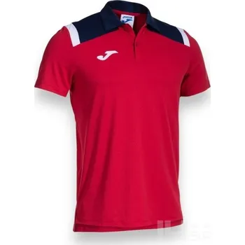 Pánské tričko Polokošile JOMA TOLEDO, barva červená - tmavě modrá, velikost L