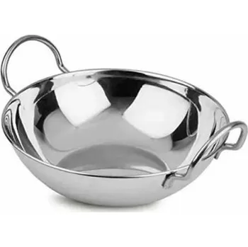 Ocelová karahi s úchyty