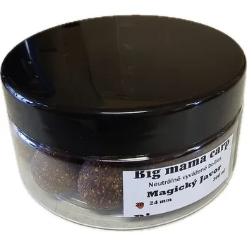 Boilies Big mama carp Boilies Neutrálně vyvážené Magický Javor 24 mm 300 ml
