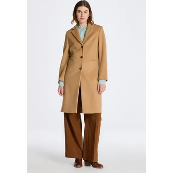 Dámský kabát KABÁT GANT WOOL BLEND TAILORED COAT DARK KHAKI