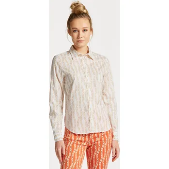 Dámská košile KOŠILE GANT REG CHAIN PRINT COTTON VOILE SHIRT EGGSHELL