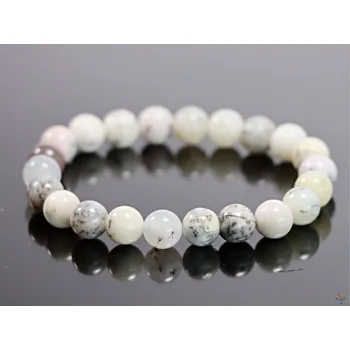 Náramek Magieprirody.cz Náramek Opál bílý - 8 mm kuličky #780 - z přírodních kamenů