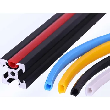 Stavební profil Gumová krytka 6 mm do profilu 20x20 Barva: Červená