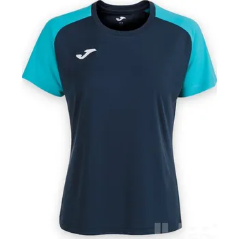 Dámský dres JOMA ACADEMY IV, barva tmavě modrá - zářivě tyrkysová, velikost 2XL