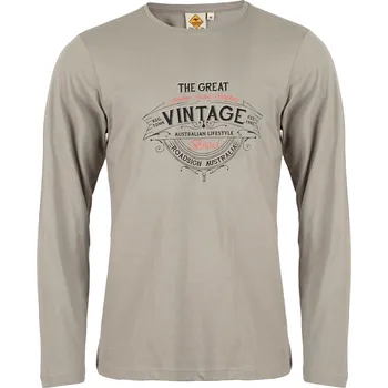 Pánské tričko Tričko Roadsign Australia Vintage béžové Barva: Béžová, Velikost: 2XL