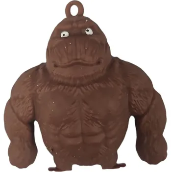 Figurka Leventi King Kong Gorila antistresová natahovací hračka 8 cm - hnědá