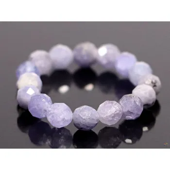 Prsten Magieprirody.cz Prsten Tanzanit - 4 mm fazetované kuličky #60 - z přírodních kamenů 6 cm