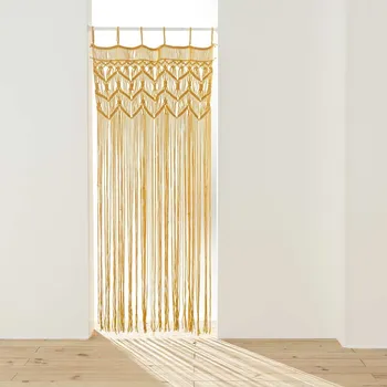 Sprchový závěs Žlutý závěs do dveří 90x200 cm Macarena – douceur d'intérieur ID_1634478