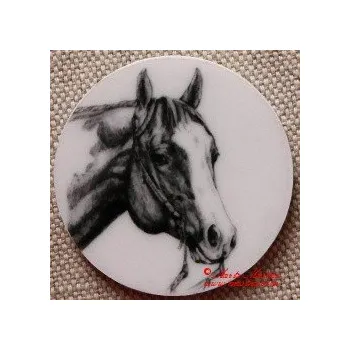 Kůň paint horse, western magnet nebo placka - Magnet