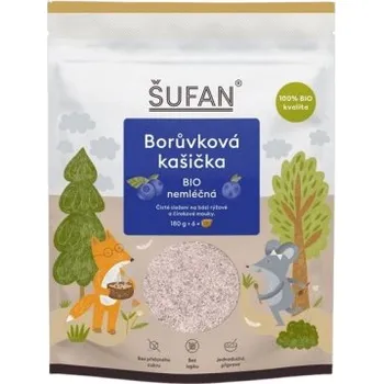 Šufan kašička BIO nemléčná 180 g - borůvková + Sleva 3 % pro registrované